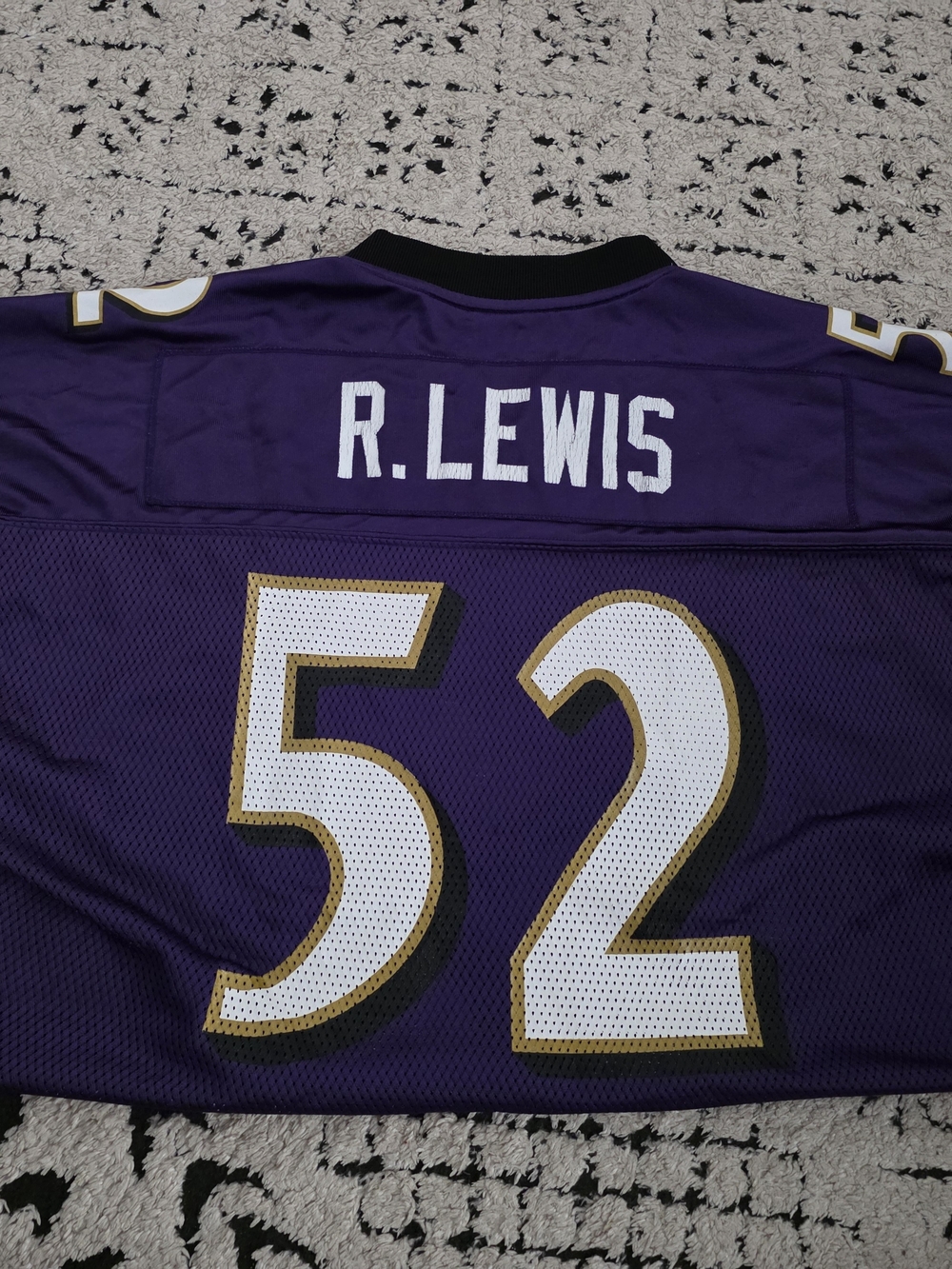 R. Lewis Purple Football Jersey - Men's Team Shirt